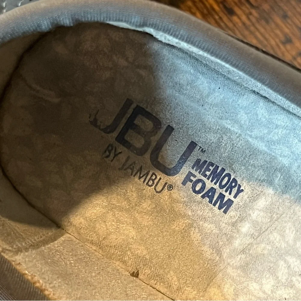 JBU Jambu Grey‎ Wildflower Laser Cut Out Memory Foam Comfort Outdoor Shoes Sz 7